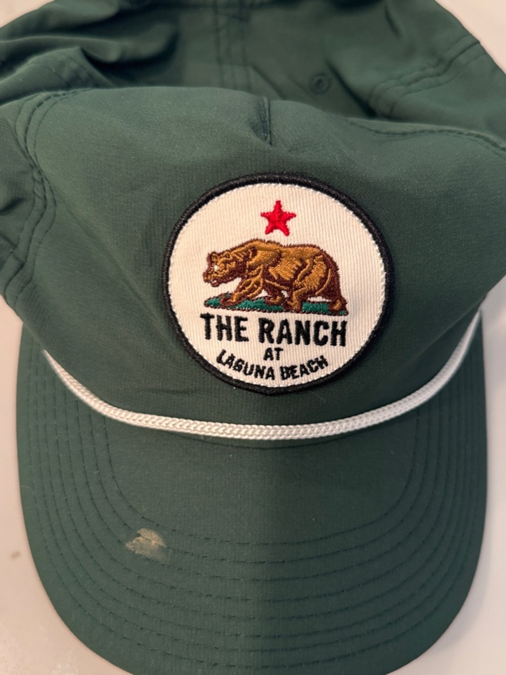 The Ranch at Laguna Beach Embroidered Green Cord Cap